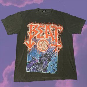 The Downbeat Cthulu Metal Shirt Size 2XL Gray Podcast Streetwear Preowned